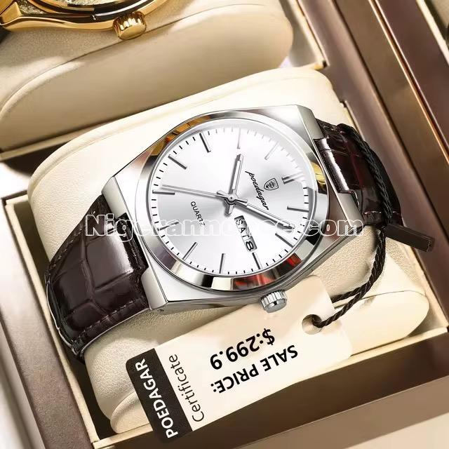 Montre POEDAGAR en cuir | Niger annonce