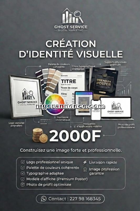 création d'identité visuelle | Niger annonce