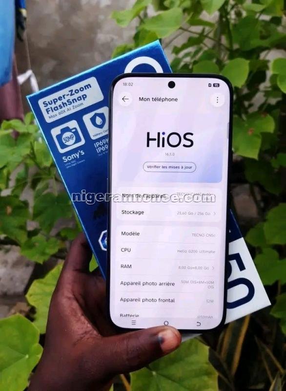 tecno camon 50 original | Niger annonce