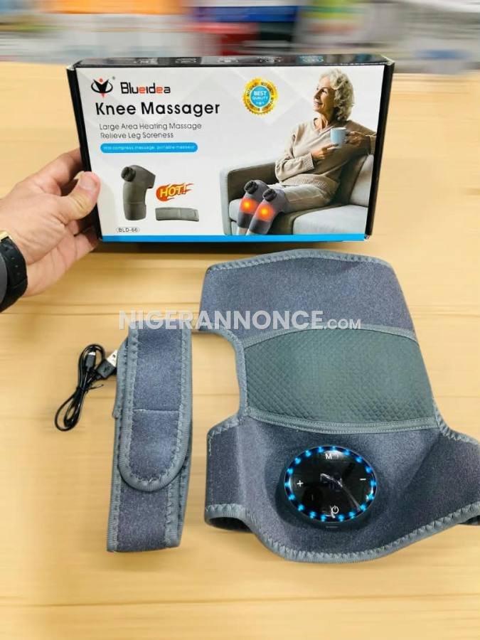 Genouillère Chauffante et Massante Électrique - Anti Douleur Genou - Neuf