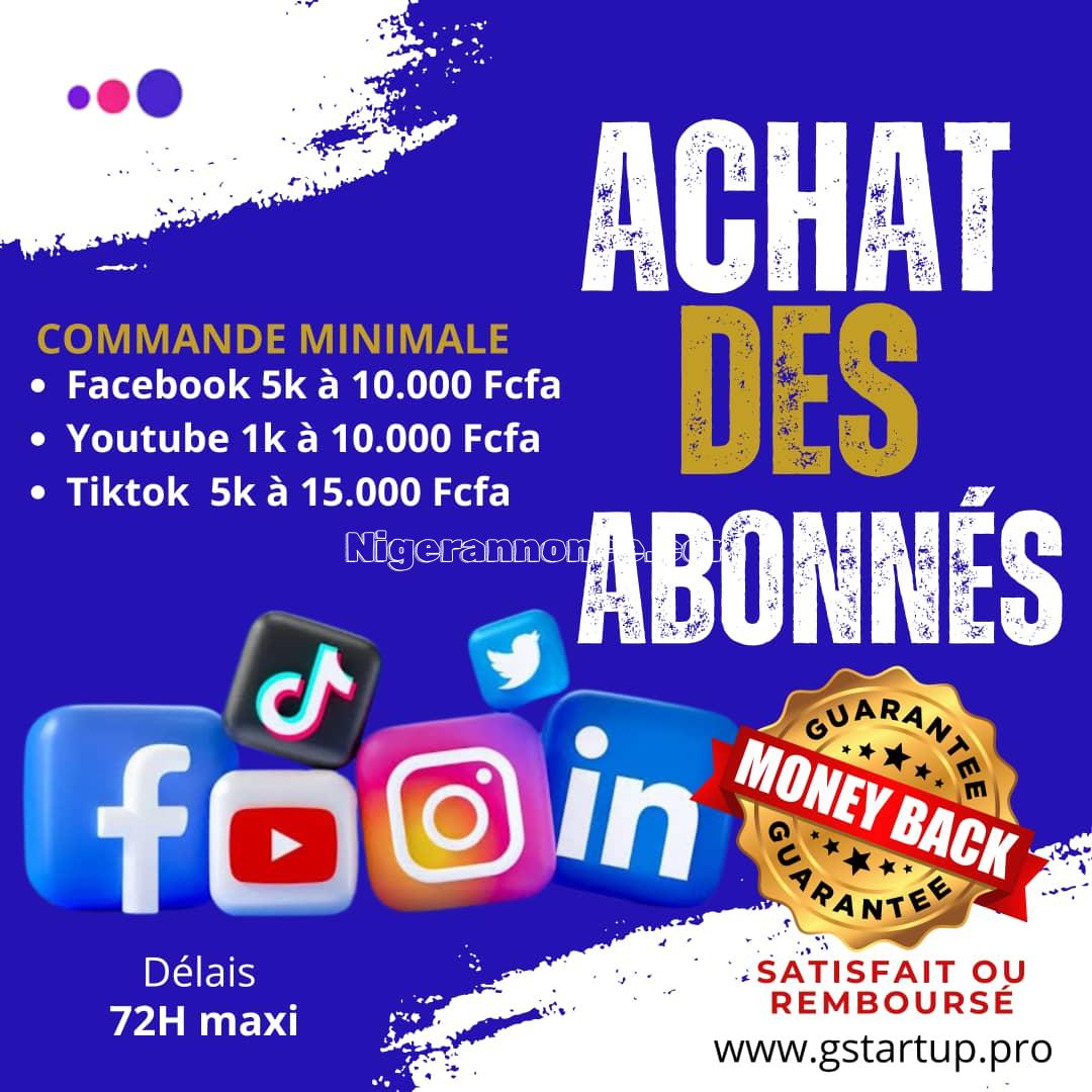 Achat abonnés - Niamey