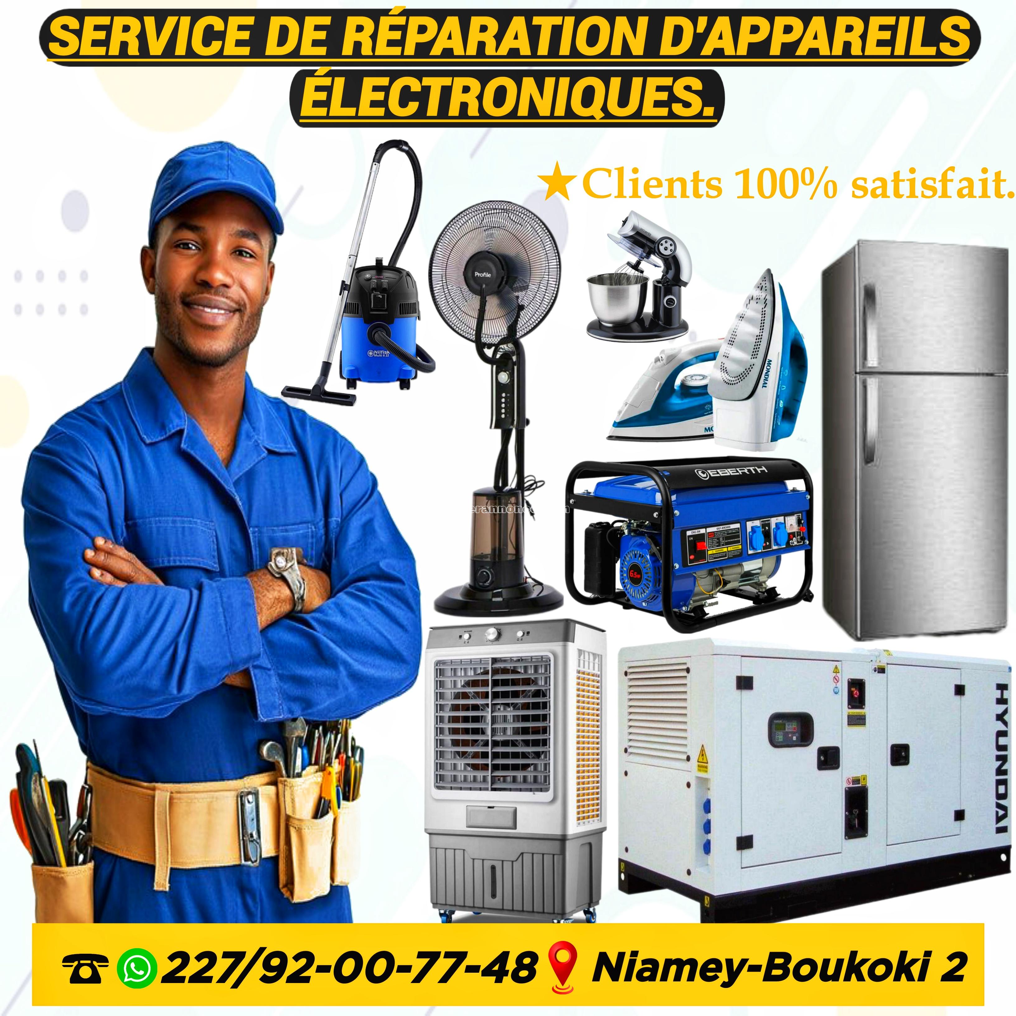 Réparations des appareils électroniques. - Niamey