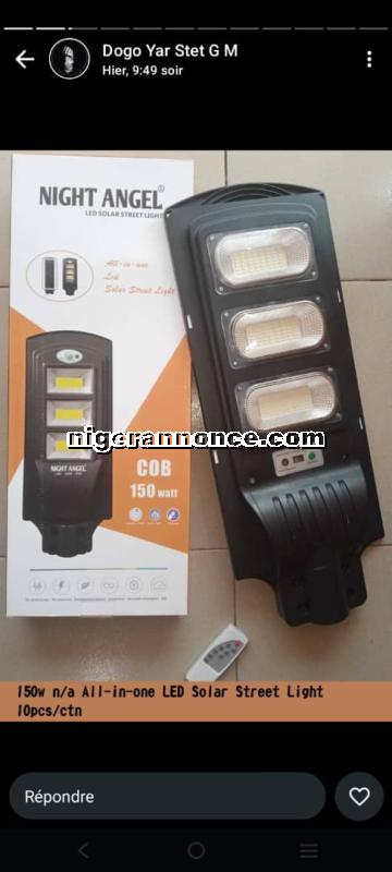 lampadaire panneau et commande | Niger annonce