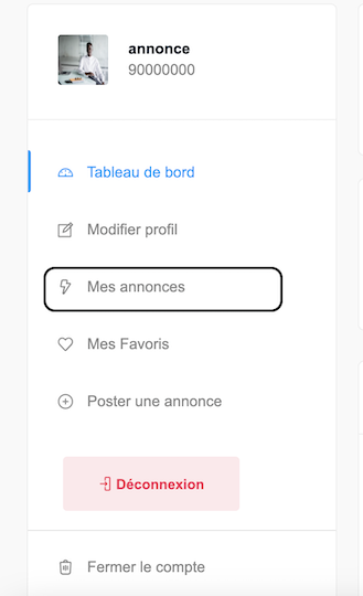 mes annonces