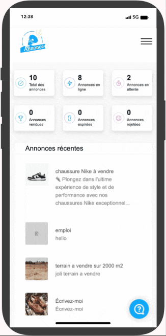 mobile modifier annonce